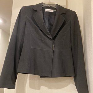 Calvin Klein Women's Light Gray Blazer